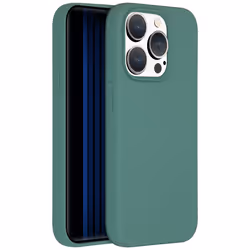 Accezz Liquid Silicone Backcover, Housse, Apple, iPhone 15 Pro, 15,5 cm (6.1"), Vert
