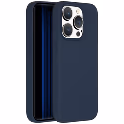 Accezz Liquid Silicone Backcover, Housse, Apple, iPhone 15 Pro, 15,5 cm (6.1"), Bleu