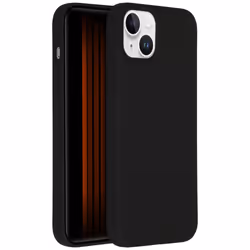 Accezz Liquid Silicone Backcover, Housse, Apple, iPhone 15 Plus, 17 cm (6.7"), Noir