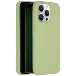 Accezz Liquid Silicone Backcover 6.7" Housse Vert
