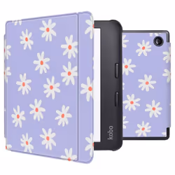 Design Slim Hard Sleepcover avec support Kobo Libra 2 / Tolino Vision 6 Flowers Distance imoshion