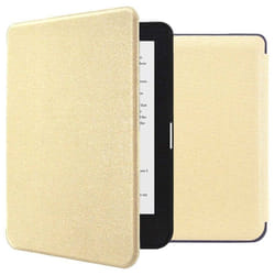 Étui de liseuse portefeuille Canvas Sleepcover Kobo Clara HD Glitter Dorée imoshion