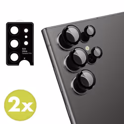 Lot de 2 protections dobjectif de caméra Samsung Galaxy S24 Ultra Noir imoshion