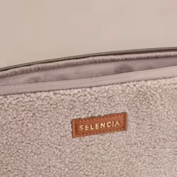 Selencia Teddy Laptop hoes 35,6 cm (14") Housse Beige