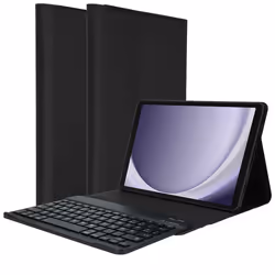 Accezz SH00069646, QWERTY, Samsung, Samsung Galaxy Tab A9, Noir, 22,1 cm (8.7"), Simili-cuir