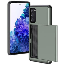 Coque arrière avec porte-cartes Samsung Galaxy S20 FE Vert foncé imoshion