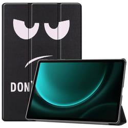 Coque tablette Design Trifold Samsung Tab S10 Plus / Tab S9 Plus / Tab S9 FE Plus Dont touch imoshion