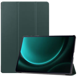 Coque tablette Trifold Samsung Tab S10 Plus / Tab S9 FE Plus / Tab S9 Plus 12.4 pouces Vert foncé imoshion