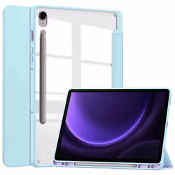 Coque tablette rigide Trifold Samsung Tab S10 FE 10.9 pouces / S9 FE 10.9 pouces Bleu clair imoshion