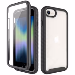 Coque 360° Full Protective iPhone SE (2022 / 2020) / 8 / 7 / 6(s) Noir imoshion