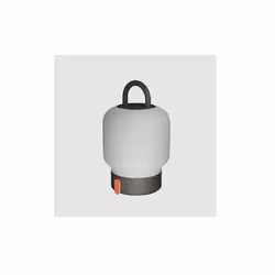 Kooduu - lampe de table portable, dimmable et rechargeable via usb - verre opale, anthracite - loome anthracite