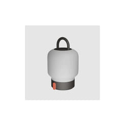 Kooduu - lampe de table portable, dimmable et rechargeable via usb - verre opale, anthracite - loome anthracite