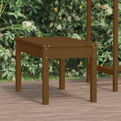 Furniture Limited - Banc de jardin marron miel 80x44x45 cm bois