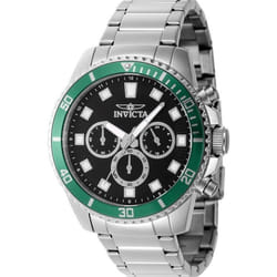 Montre Quartz Homme - INVICTA - Pro Diver 46051 - Noir - Acier inoxydable - Sport - Natation