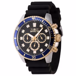 Montre - INVICTA - Pro Diver 46121 - Quartz - Acier inoxydable - Bracelet en silicone noir