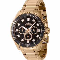 Montre - INVICTA - Pro Diver 46054 - Quartz - Homme - Noir - Acier - Etanche 10 ATM