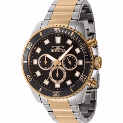 Montre - INVICTA - Pro Diver 46058 - Quartz - Homme - Noir - Acier inoxydable - 10 Atm