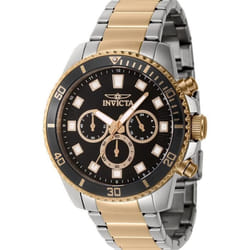 Montre - INVICTA - Pro Diver 46058 - Quartz - Homme - Noir - Acier inoxydable - 10 Atm