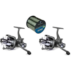 Moulinet à carpe - X2 - Helius Runner - Lot de 2 - Ligne de pêche - Accessoires inclus