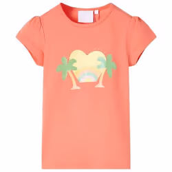 T-shirt pour enfants corail 92/104/116/128/140