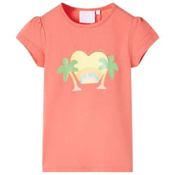 T-shirt pour enfants corail 92/104/116/128/140