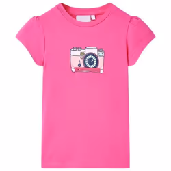 T-shirt pour enfants rose foncé 92