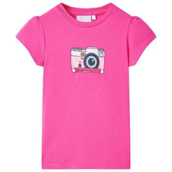 T-shirt pour enfants rose foncé 92