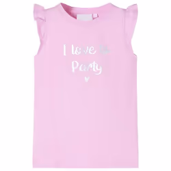 T-shirt enfants avec manches à volants lila 116 - 116