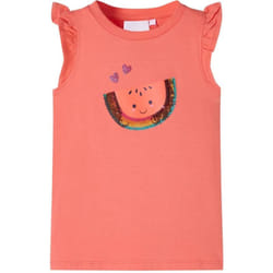 Vidaxl - T-shirt enfants et manches à volants corail 104 453104