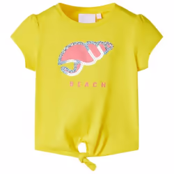 T-shirt pour enfants jaune 128 - 122-128 cm