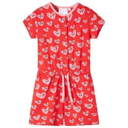 Combishort bébé fille - vidaXL - Rouge - Confortable - Durable - Respirant