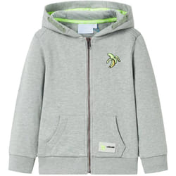 Vidaxl - Sweat à capuche et zip pour enfants mélange kaki clair 104