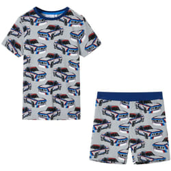 Pyjamas à manches courtes pour enfants gris 116