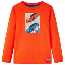 T-shirt enfant manches longues orange vif 92