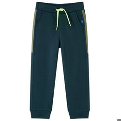 Pantalon de survêtement enfants avec cordon de serrage vert mousse 92 - 18 mois