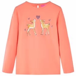 T-shirt enfants à manches longues corail 92