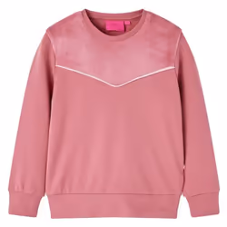 Sweatshirt pour enfants velours patchwork framboise 116 - 116
