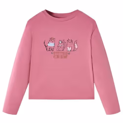 T-shirt enfants à manches longues framboise 116 - 116