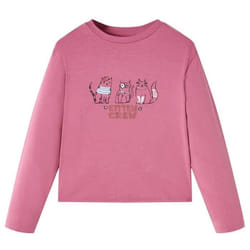 T-shirt enfants à manches longues framboise 140
