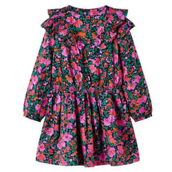 Robe - vidaXL - Manches longues - Rose vif - Fille - Taille 104 (3-4 ans)