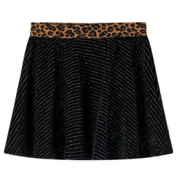 Jupe pour enfants avec ceinture léopard noir 128 - 122-128 cm