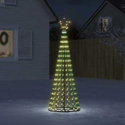 vidaXL Arbre de Noël lumineux conique - 180 cm avec 275 LED
