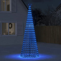 vidaXL Sapin de Noël LED 300 cm - 688 LED bleu