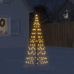 vidaXL Sapin de Noël sur mât de drapeau 200 LED 180 cm