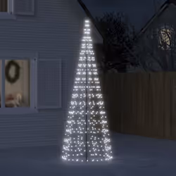 Utilisez cette lumière de sapin de Noël pour transformer votre mât de drapeau en un sapin de Noël magnifiquement éclairé pend ...