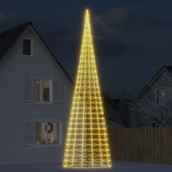 vidaXL Sapin de Noël LED 800 cm - 3000 LED blanc