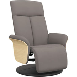 Vidaxl - Fauteuil inclinable avec repose-pieds taupe tissu