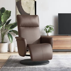Vidaxl - Fauteuil inclinable avec repose-pieds marron similicuir