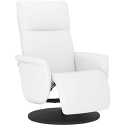 Vidaxl - Fauteuil inclinable avec repose-pieds blanc similicuir