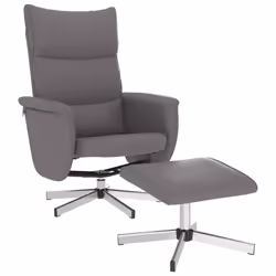 VidaXL 356591, Simili-cuir, Gris, mousse, 110 kg, 50 cm, 53 cm